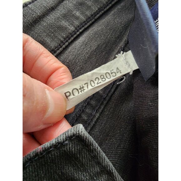 Madewell Skinny Skinny Jeans Dark Wash Sz 27 Biker Moto Zipper Bold Punk Baddie - Picture 11 of 13